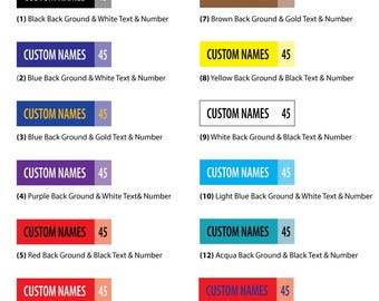 Custom Name-and-Number Magnets for Coach's Board - 30 Pack