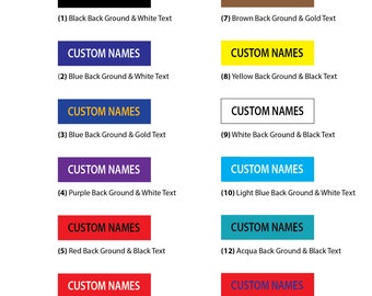 Custom Name Magnets for Coaches Boards in your team’s colours - 30 Pack