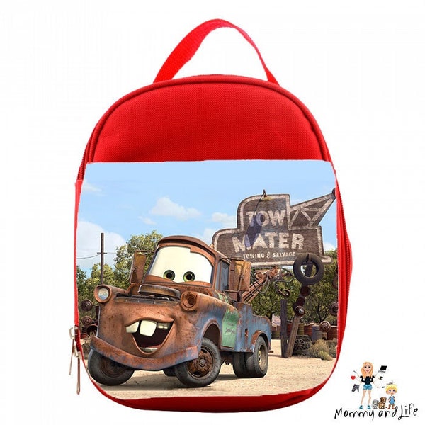 Kids Car Insulated Lunch/Snack bags/ Toddler Lunch Bag / Kids Lunch Box / Kids School Bag/ Insulated Lunch Bag