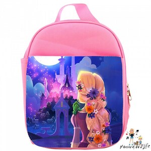 Disney Princess Shoulder Strap Light Pink Insulated Lunch Box