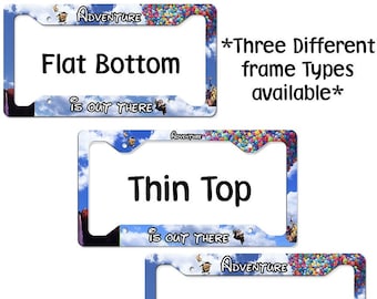 License Plate Frames/ Adventure is out there License Plate Frame/ Flat Bottom/ Thin Top/ Thick Top/ Car Frames/ Car Coasters