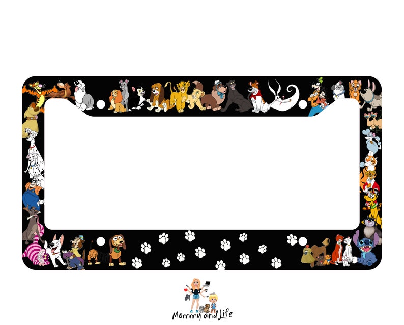 License Plate Frames/ License Plate Frame/ Custom License Plate/Dog and Cat License Plate Frame 