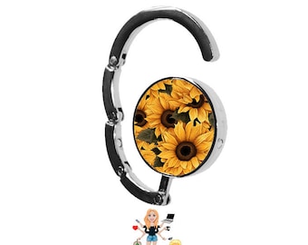 Sunflower Purse hanger / Purse hook/ Purse Table Hook/ Handbag Hanger Hook/ Sunflower Purse Hook/ Table Purse Hook/Sunflower/ Gift