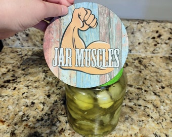 Round Jar Muscles Jar Grip Opener/ Rubber Jar Opener/ Jar Gripper/ Housewarming Gift/ Wedding Gift