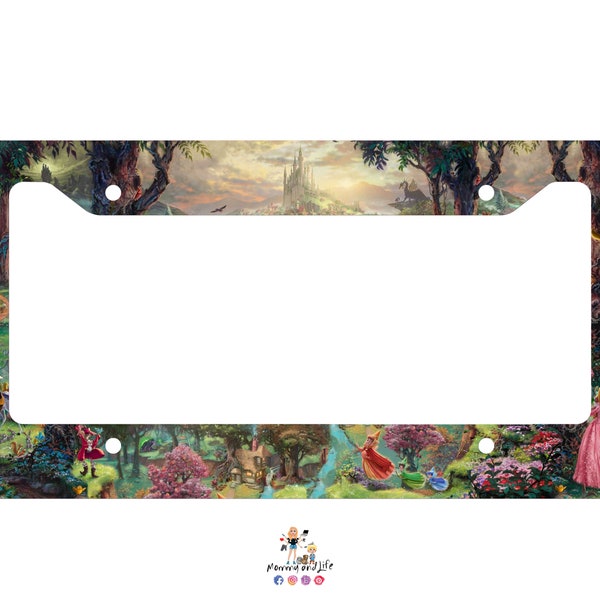 Disneyland License Plate Frames Etsy
