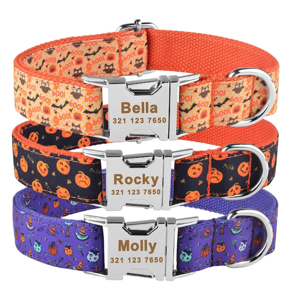 Halloween Dog Collar Etsy