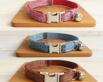 tweed cat collar