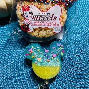 Mickey Dessert Rice Krispie Treat Geïnspireerd Badge Reel