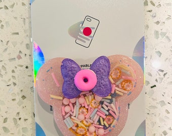 Minnie Donut Inspired Shaker Phone Grip