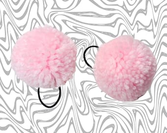 Pom Pom Haargummi, süsse Space Bun Poms