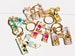 Custom Handmade Flower Resin Letter Keychain | Assorted Colors | School Backpack Charm | Stocking Stuffer | Bridesmaid Gift | Birthday Gift 