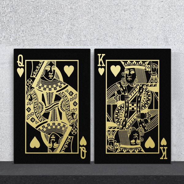 King and Queen Wall Art Etsy