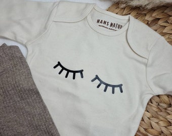Cuerpo de declaración de cuerpo de bebé, regalo de nacimiento, cuerpo personalizado, amado, leche, milchschnute