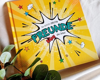 Freundebuch für Kinder, Schule, Schulkind, Buch Schulfreunde, Freunde, Geschenk Einschulung, Schulanfang, 5. Klasse, Kinderbuch, Comic