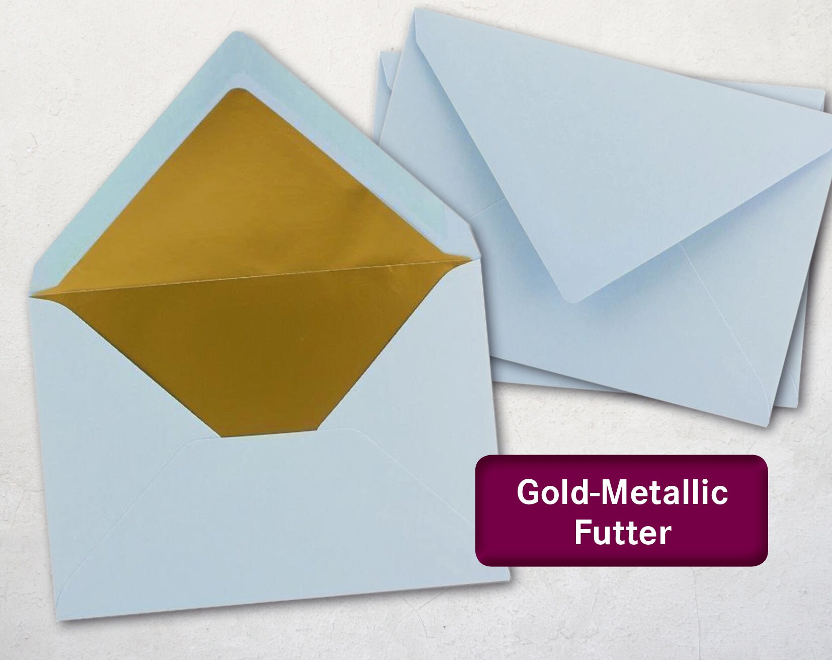 Briefumschläge C5/A5 – 25 Stück, Gold-metallic, Gummiert, Perfekt Für Einladungen & Grußkarten