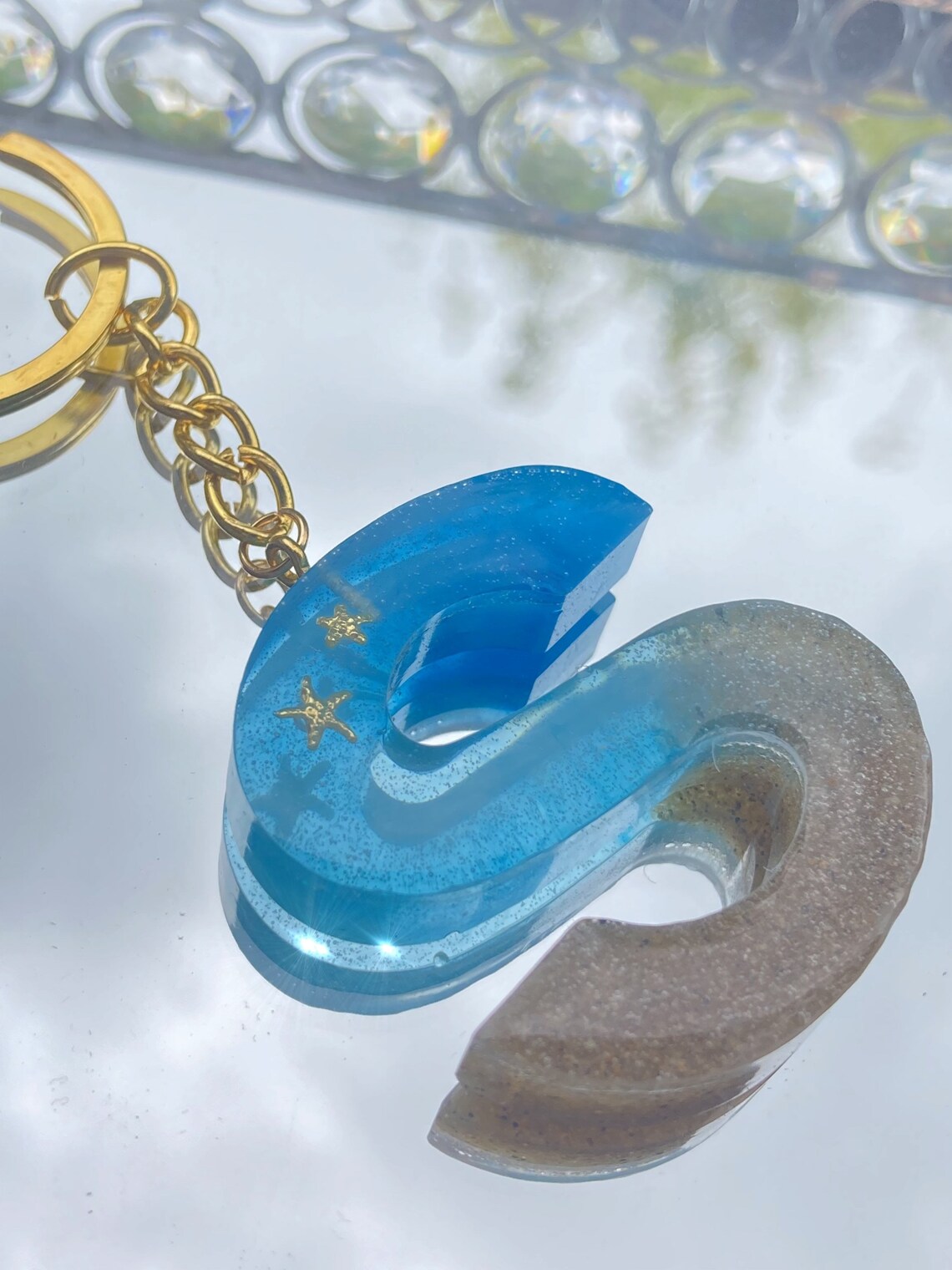Personalized Ocean/beach Style Resin Letter Letter Epoxy
