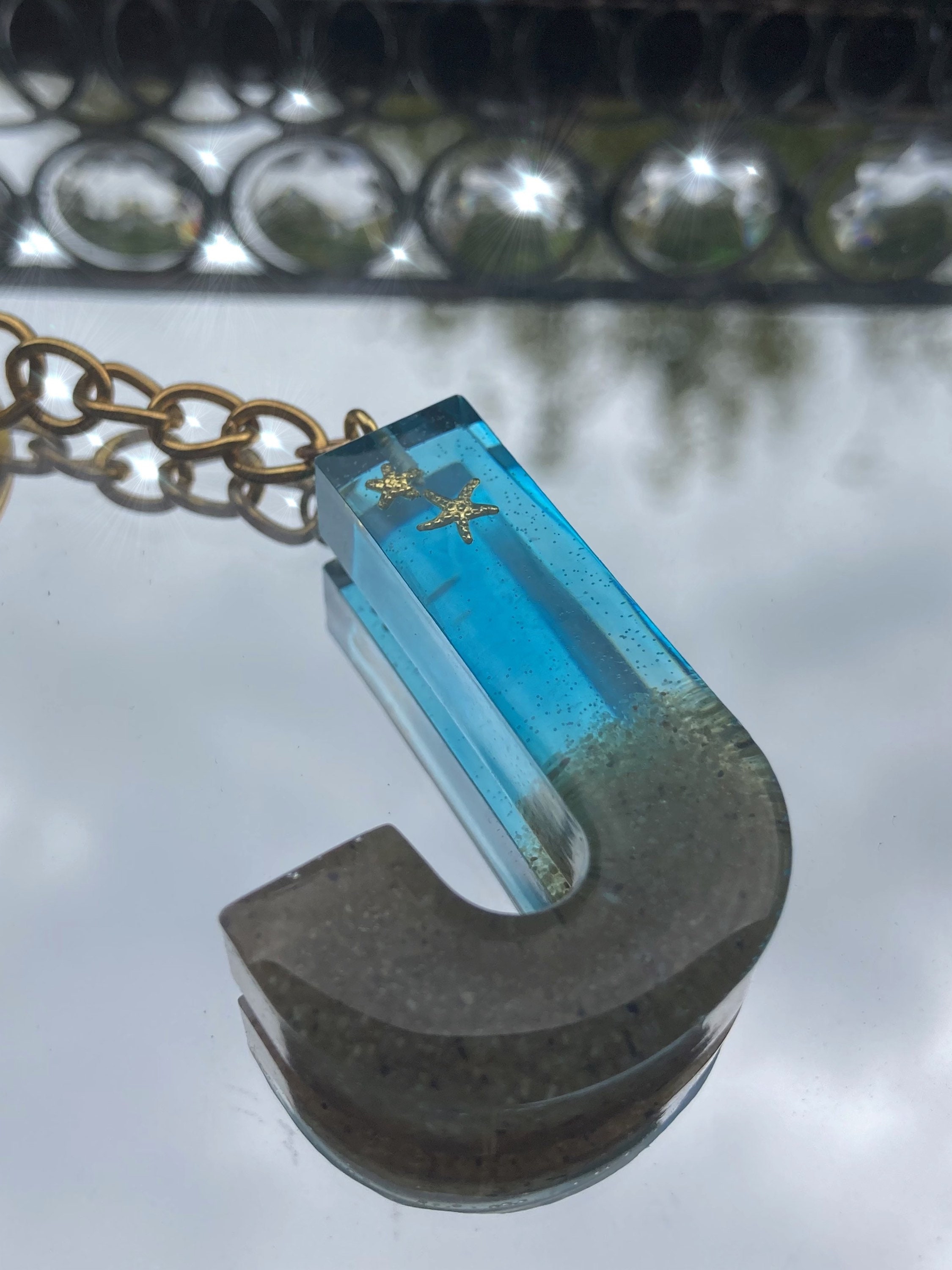 Personalized Ocean/beach Style Resin Letter Letter Epoxy