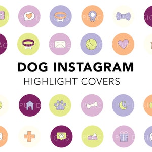 Niedliche Hund Highlight Icons für Instagram, Hund Instagram Geschichten, Instagram Highlight Covers für Hund, Haustier Instagram Highlight Story Icons