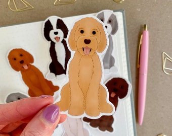 Custom Doodle Sticker: Goldendoodle, Sheepadoodle, Labradoodle, Stocking Stuffer for Dog Mom