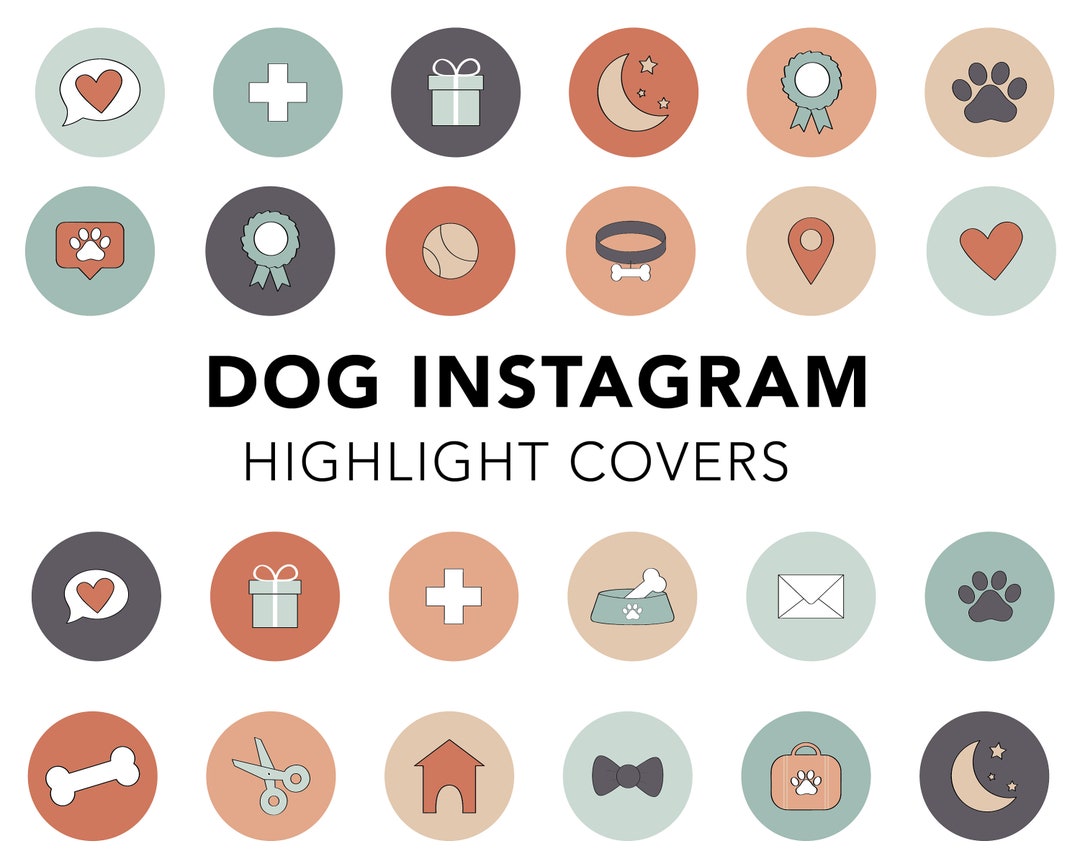 Boho Dog Instagram Story Highlight Icons Dog Highlight Covers Etsy