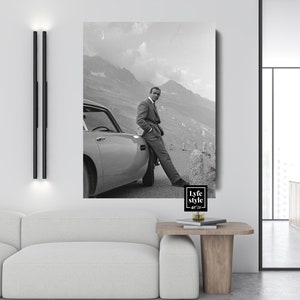 Sean Connery (CANVAS) ) James Bond - Aston Martin