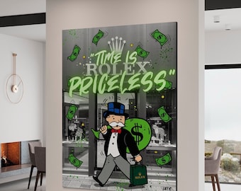 Alec Monopoly Canvas Art: Pop Street Art, Graffiti Style