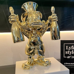 Custom Money Duck (Sculpture) gold statue bear brick statue luxury home decor