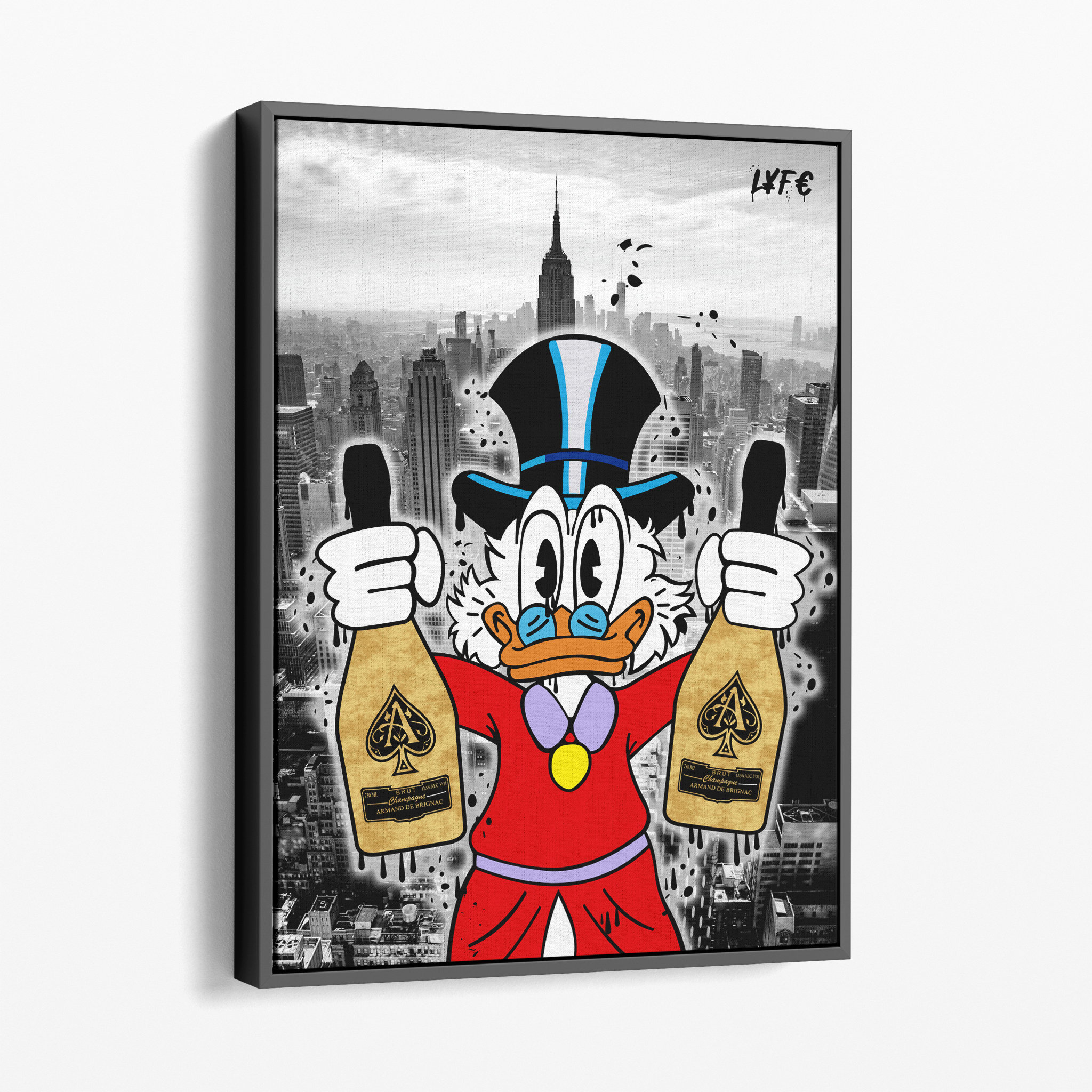 New York X Scrooge Mcduck Canvas Alec Monopoly Inspiriert Etsy