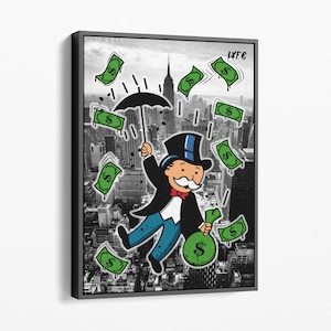 Scrooge mcduck - alec monopoly inspired - pop art - goals - dom dreams
