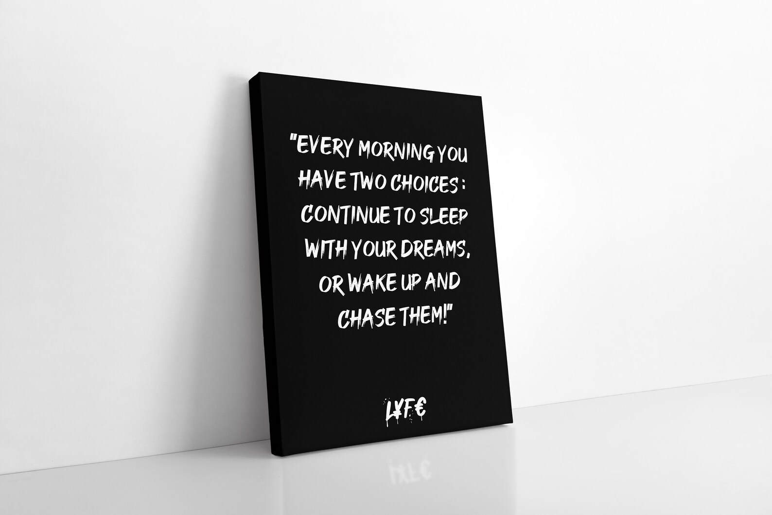 Motivation Quote CANVAS Money Canvas Motivation Etsy