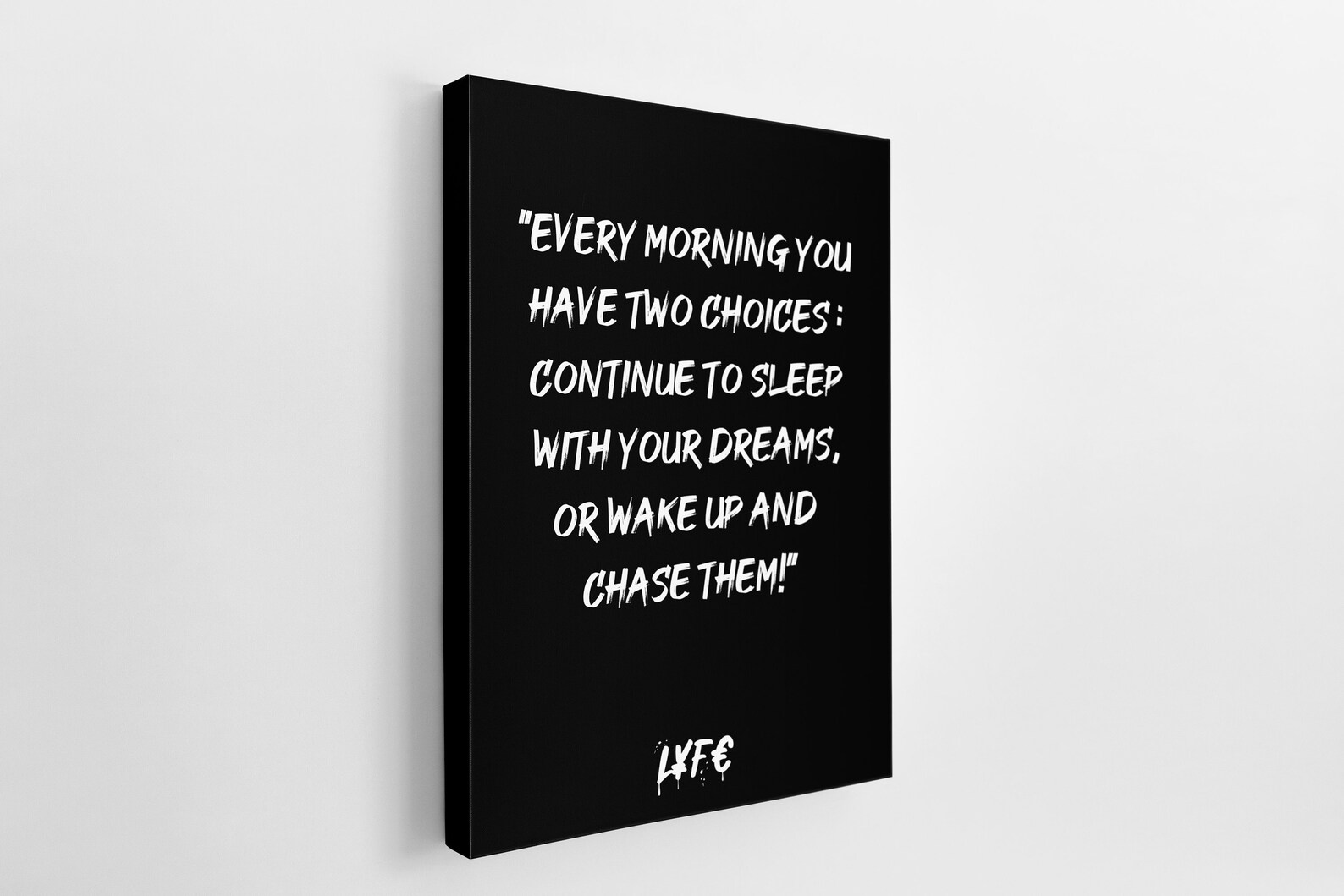 Motivation Quote CANVAS Money Canvas Motivation Etsy