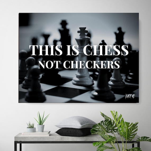 Chess Pieces, Making Money is a Game, Motivational Quote Art Board Print  for Sale by Quotes And More