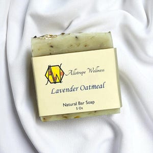 Lavender Oatmeal All Natural Bar Soap | Palm Free | Eco Friendly | Vegan