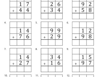 Addition Games: 2 and 3 Digit With Regrouping - Etsy
