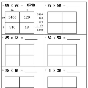 division fact families and multiplication worksheets for etsy
