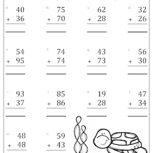 2 Digit Addition and Subtraction Worksheets - Set2 Ocean Theme Math Worksheets Printable