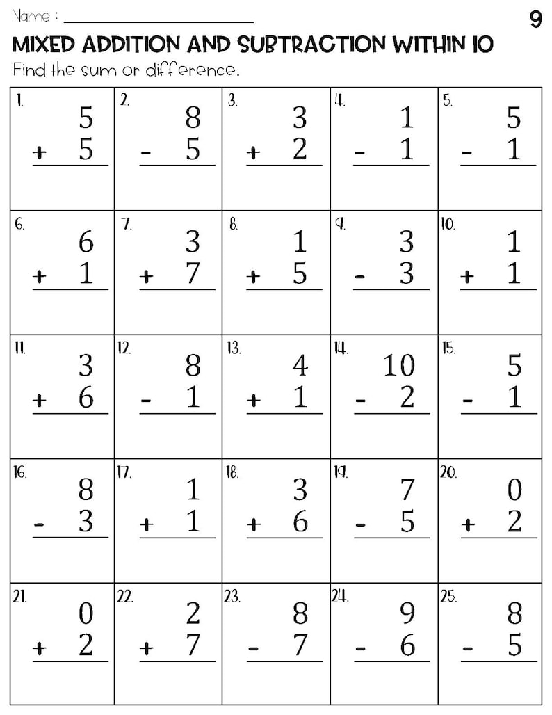 mixed-addition-and-subtraction-within-10-worksheets-etsy