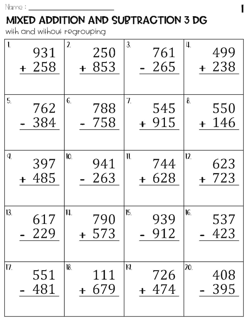 three-digit-mixed-addition-and-subtraction-with-and-without-regrouping