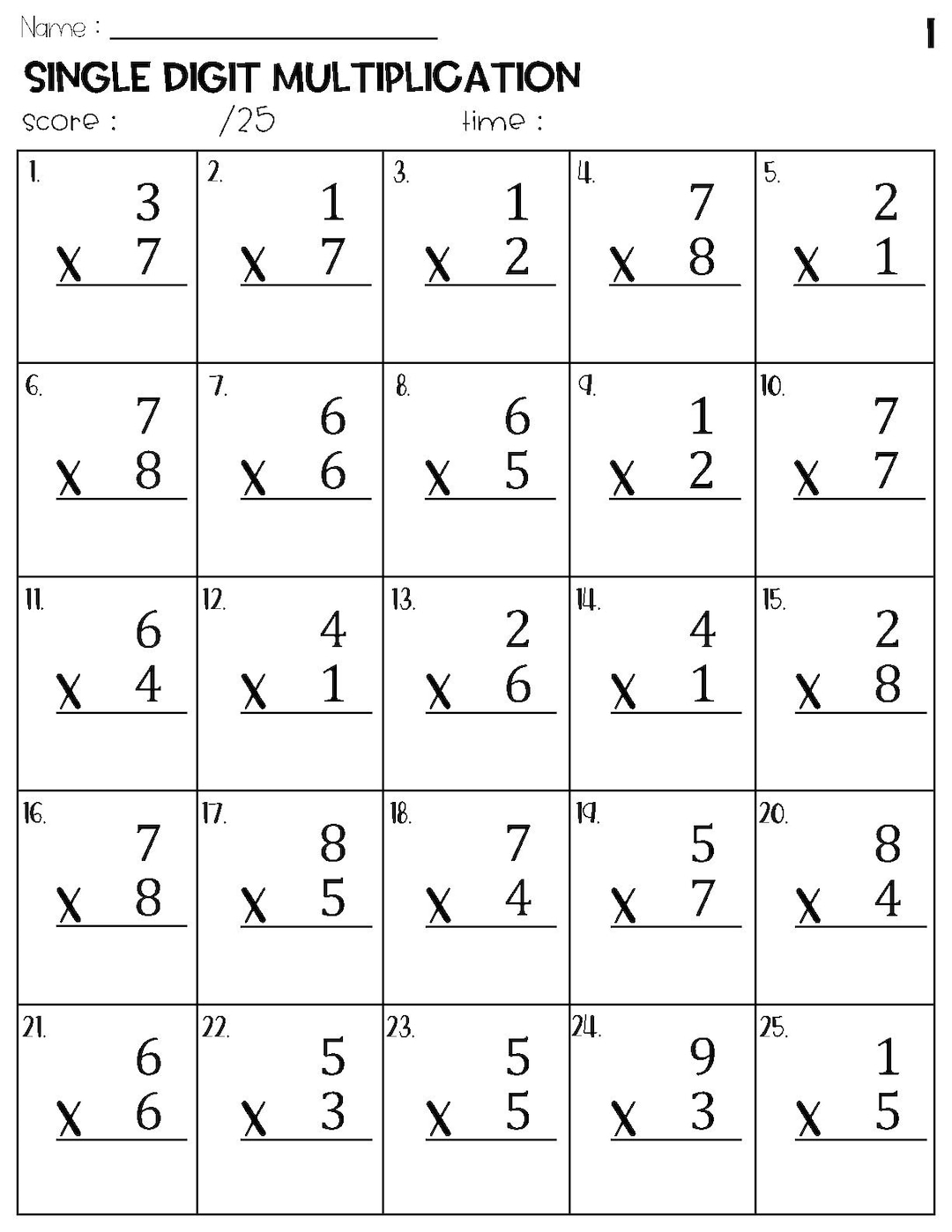 single-digit-multiplication-worksheets-etsy