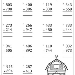 May include: A black and white worksheet with the title "Addition And Subtraction". The worksheet has 12 math problems with addition equations. The worksheet is designed for children to practice their addition skills.