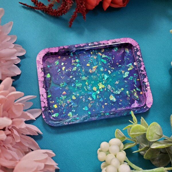 Small Alcohol Ink Trinket Tray