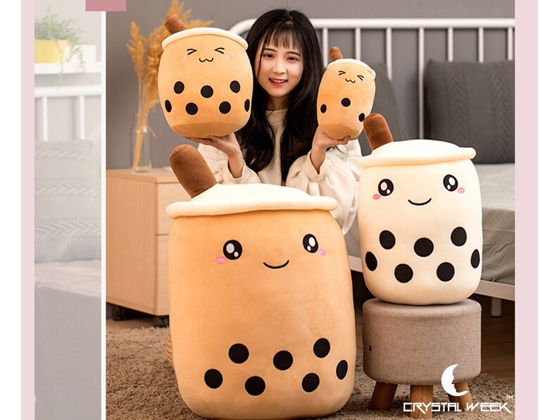 Bubble tea plush Boba Tea doll Stuffed pp Cotton filling Etsy