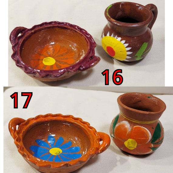 Mini Barro Jars and bowls/ mini jarritos canaletas y ollitas 