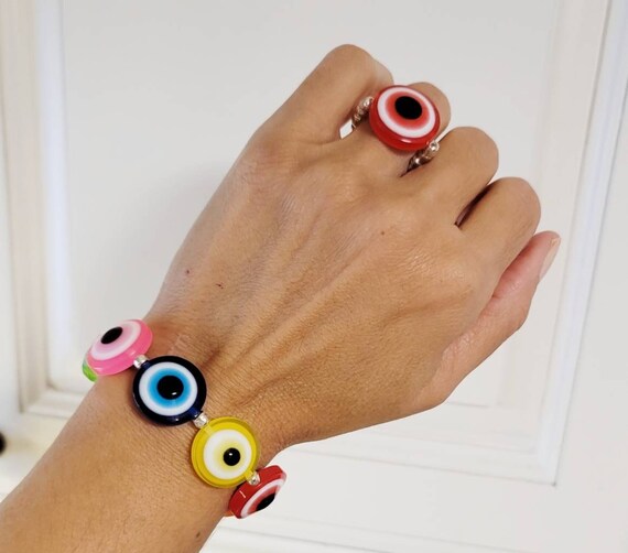 Evil Large Eye Bracelet Pulsera Para Mal De Ojo Ojo Turco Bracelet