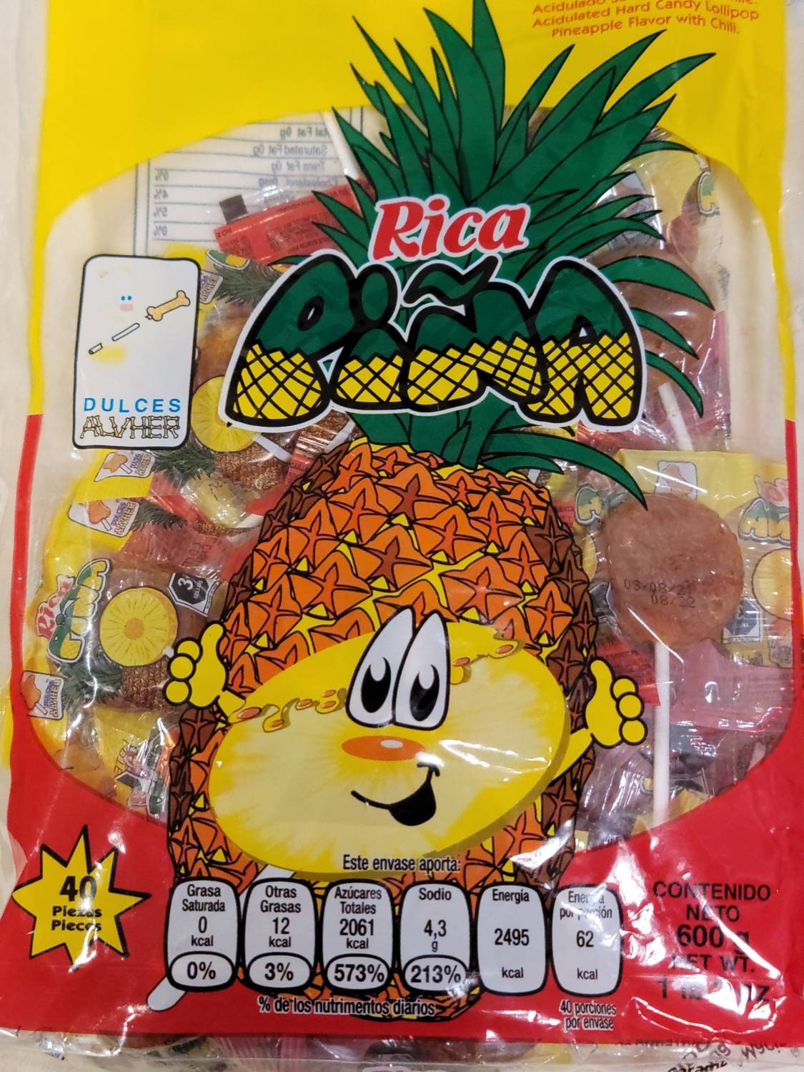 Vero Mango Paleta con Chile 40-Piece Pack Count