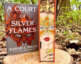 A court of Silver Flames with painted edges, A court of thorns and roses with Sprayed edges, ACOSF, Hand Painted, Special Edition, acotar,