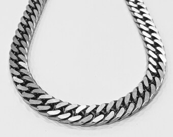 Silver Cuban Link Chain 8.5mm Silver 