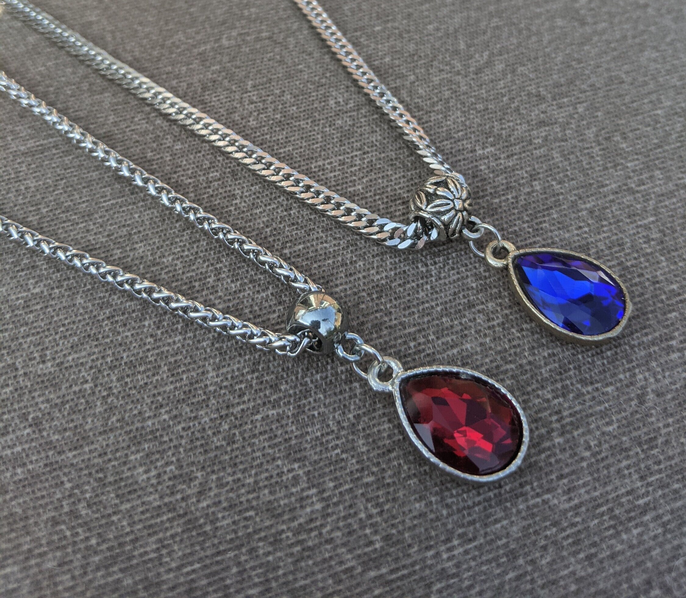 Red sapphire best sale necklace