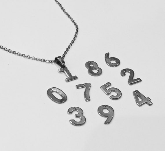 Personalised Number Pendant Chain 