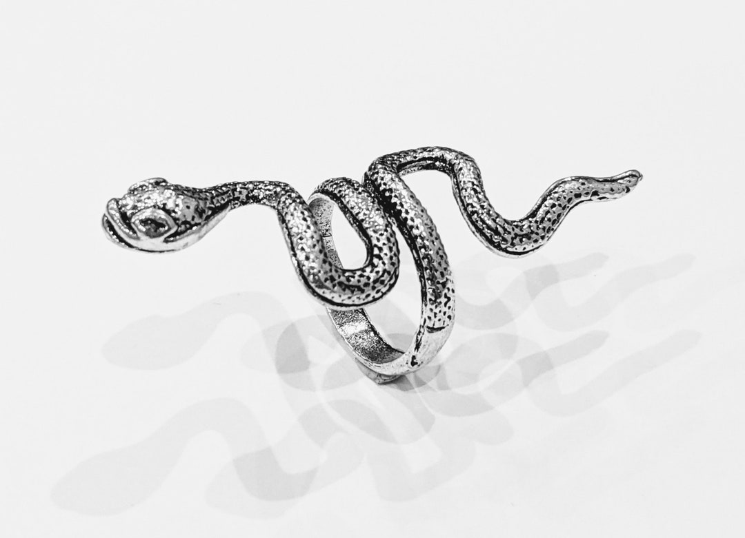 Adjustable Snake Ring Silver Viper Ring Cobra Ring Snake Etsy UK